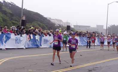 Coming into the finish line.