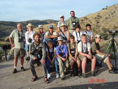 Young Birders at Carr Canyon, July 2005